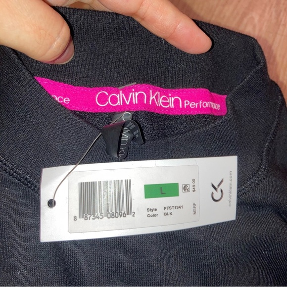 Calvin Klein Performance Womens Black Logo Sweaters |Size Large - Picture 9 of 11